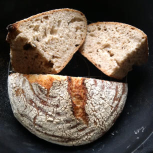 Second generation sourdough loaf from Jaine's starter recipe